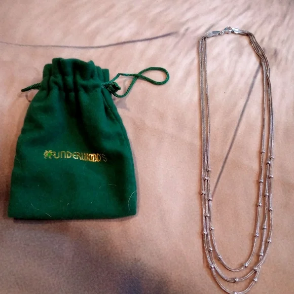 NWOT Silver 3 strand necklace from Italy. - Picture 8 of 12